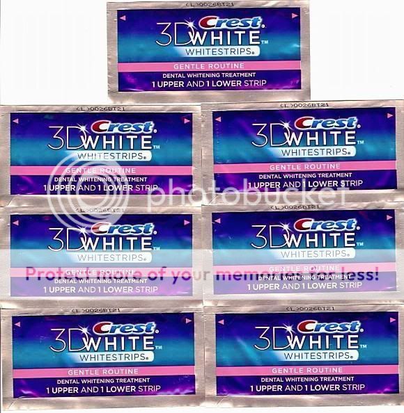 CREST 3D Gentle Routine Whitestrips White Strips Teeth Dental Whitening