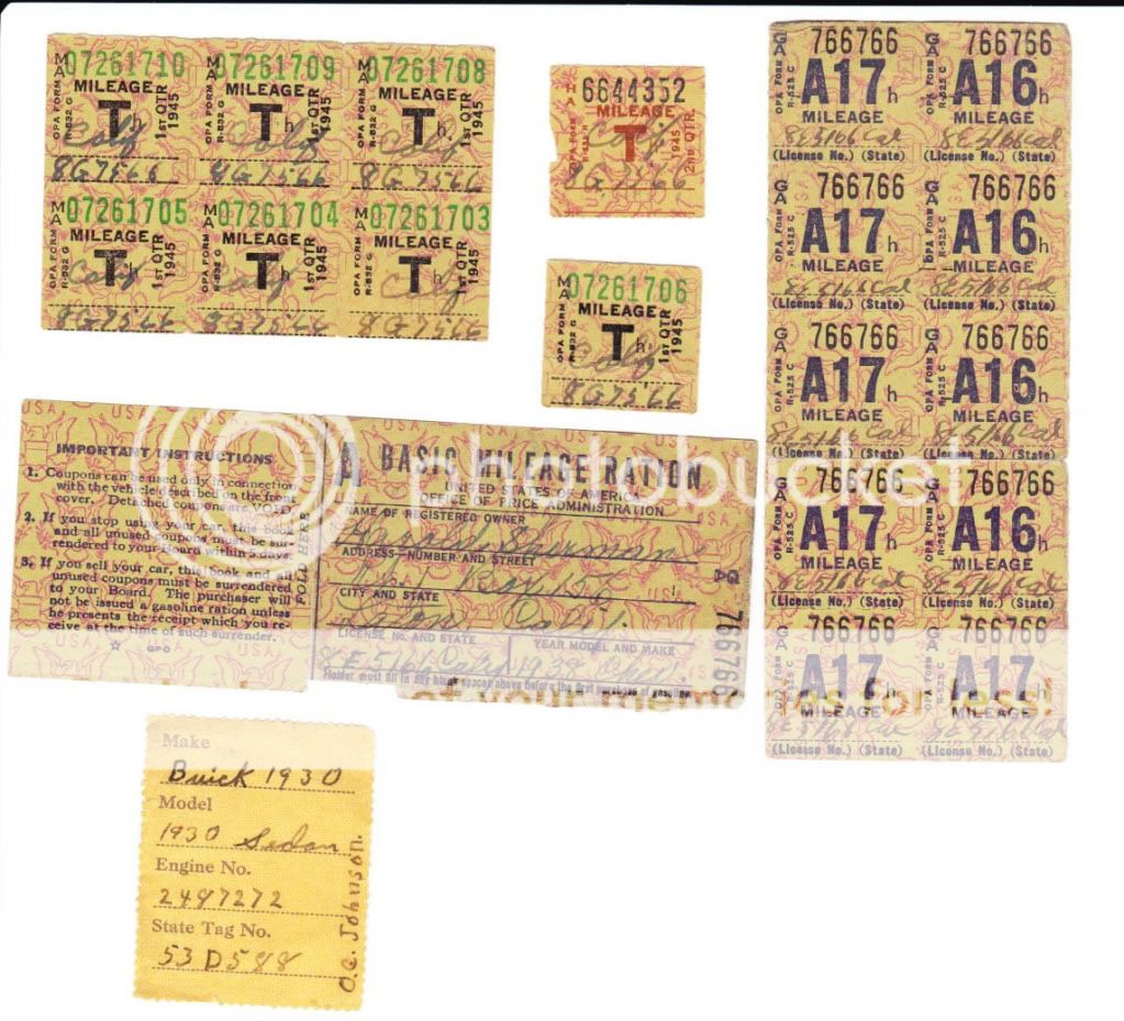 Gas Mileage Ration Stamps From 1945 Photo by gwenifers Photobucket
